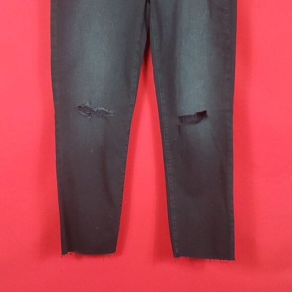 NEW JOE'S Mid Rise Ankle Straight Jeans Black Womens Size 29 - Picture 4 of 9